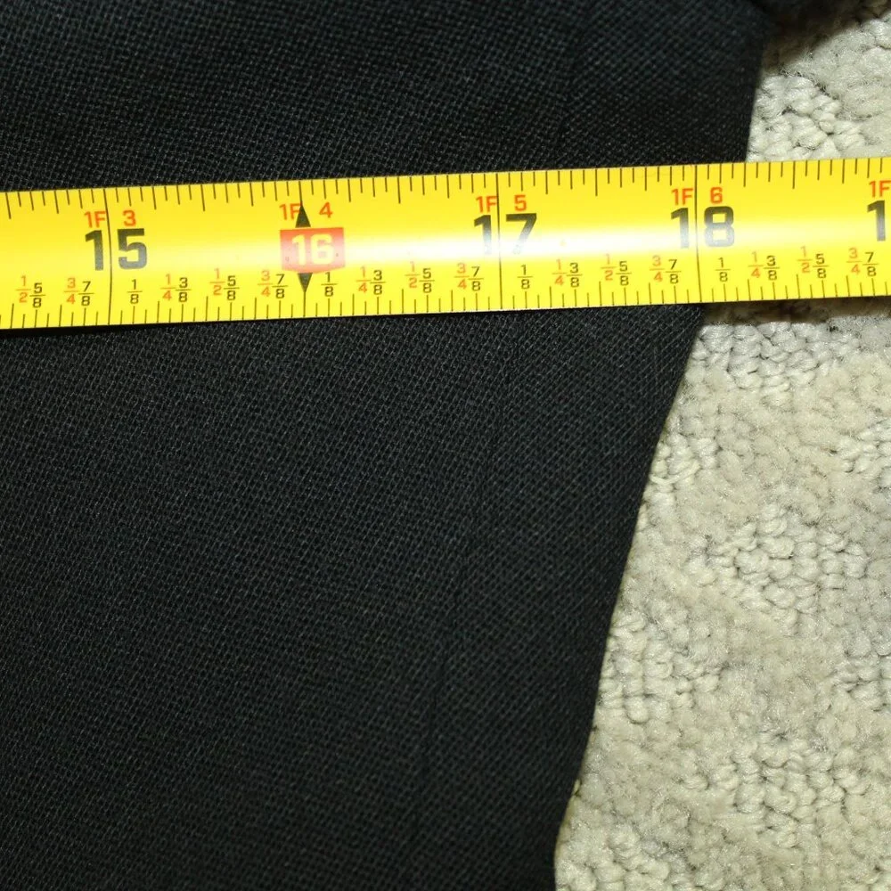 Vintage Womens Size 4 Christian Dior Black Single Button Blazer Lined COA